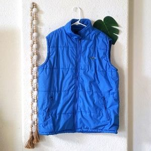 Blue Lacoste Puffer Vest